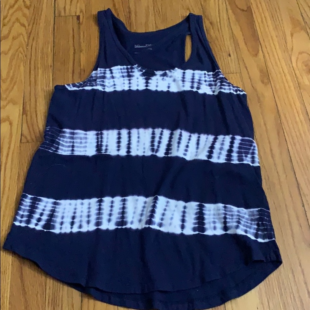 Blue and White Tye-Dye Tank